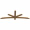 Ekena Millwork Alberta Smooth Timber Gable Bracket, Western Red Cedar, 72"W x 27"H x 1 1/2"D x 3 1/2"F, 9/12 Pitch GBW072X27X0204ALB00SWR - alternate 4
